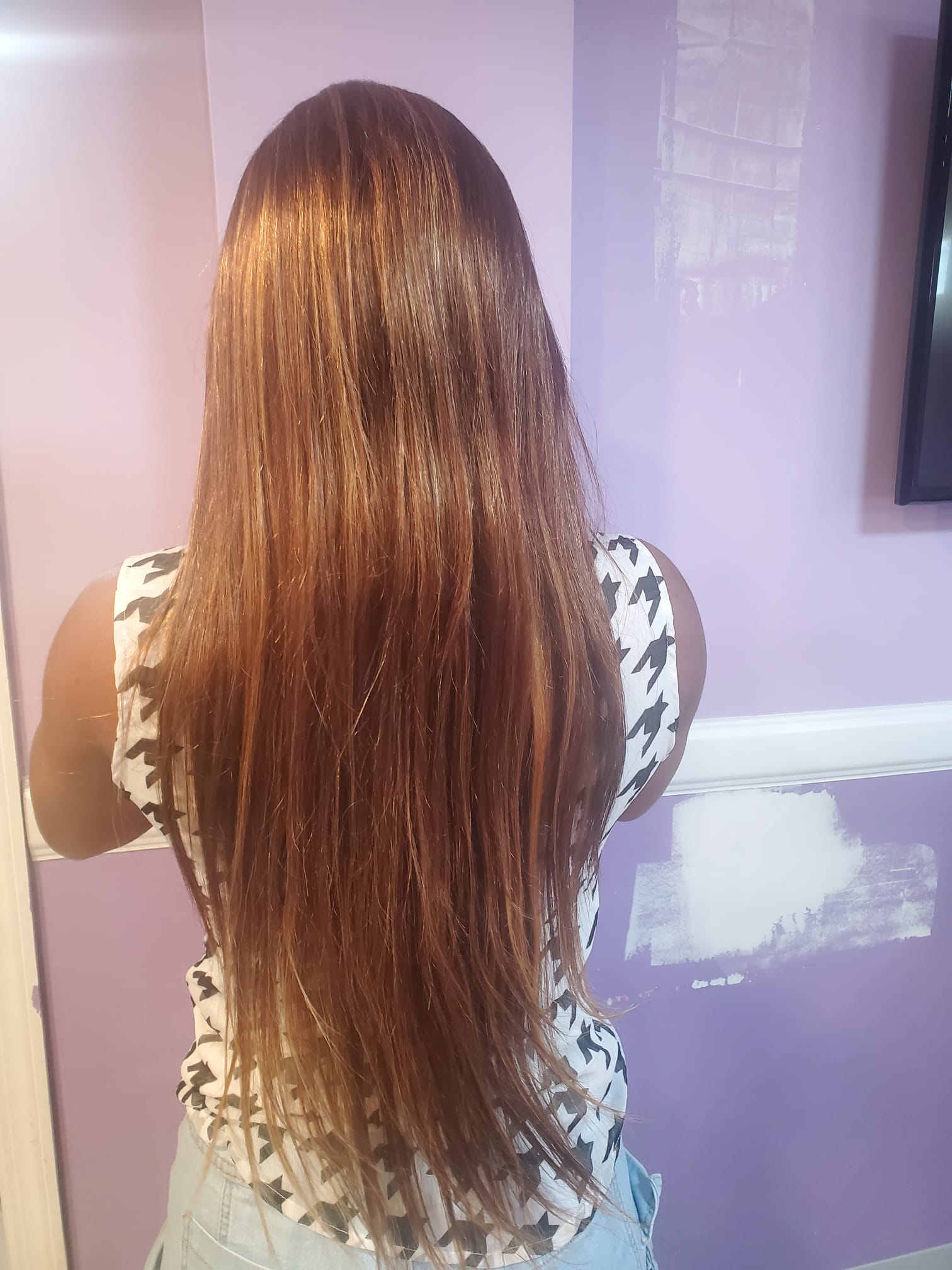 ombre deep human wig