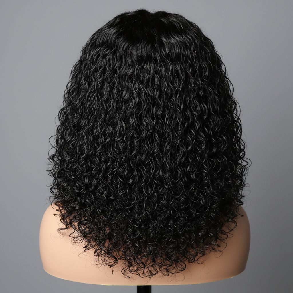 Back view highlighting volume and density