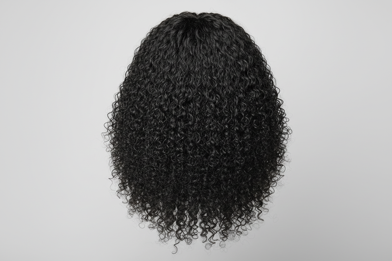 Black curly wig 4