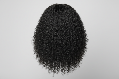 Black curly wig 4