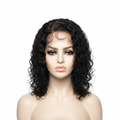 Front view of natural black bob wig