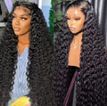 black natural long wig