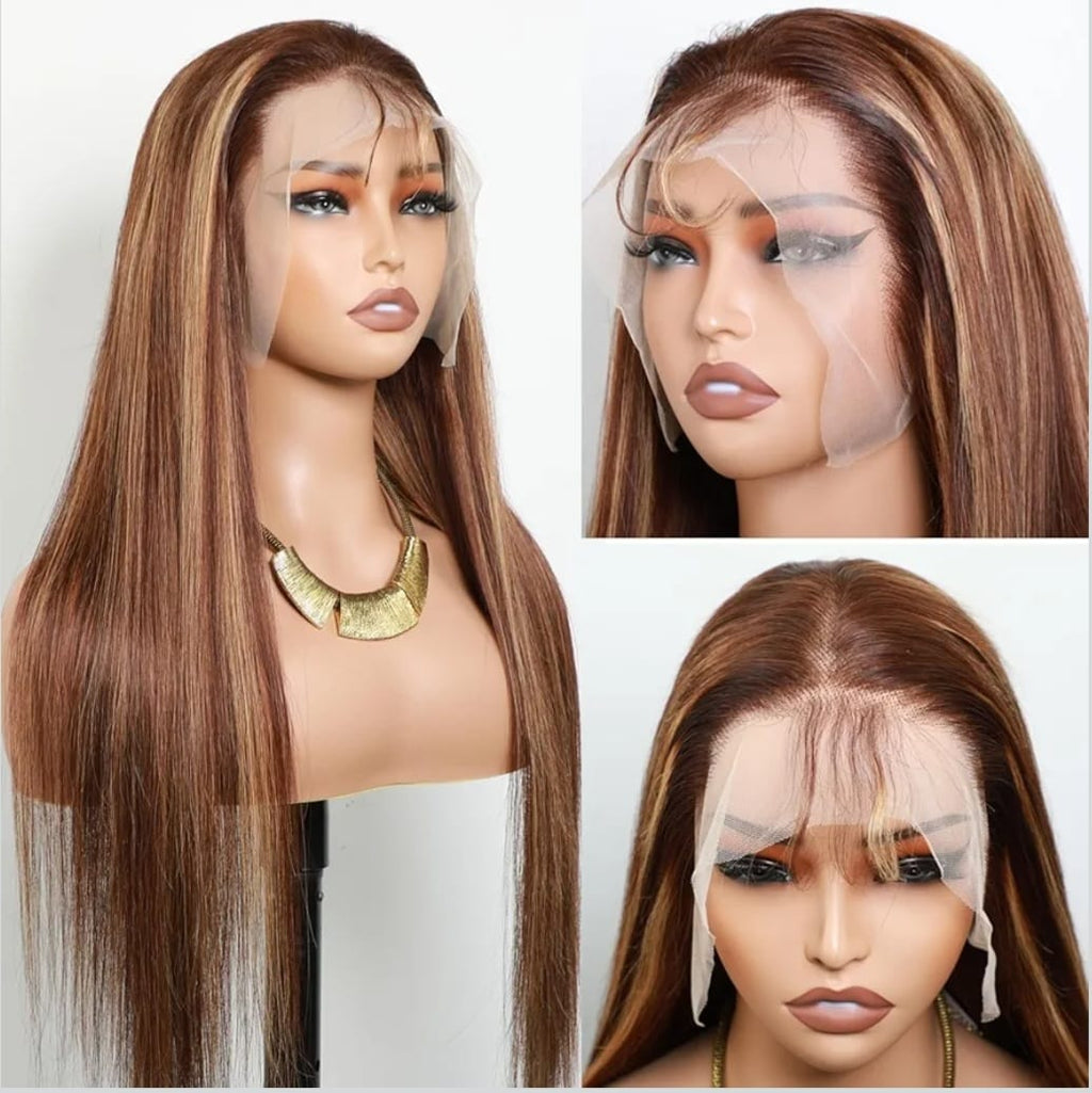 ombre deep human wig