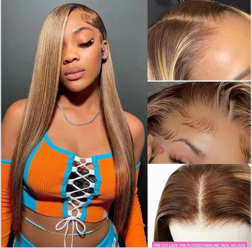 ombre deep human wig